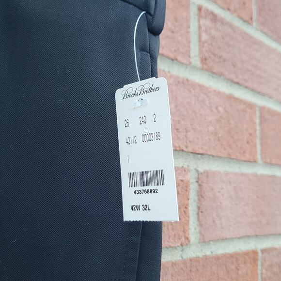 Brooks Brothers Madison Traditional Fit Wool Dress Pants Size 42 L 32 - Picture 4 of 9